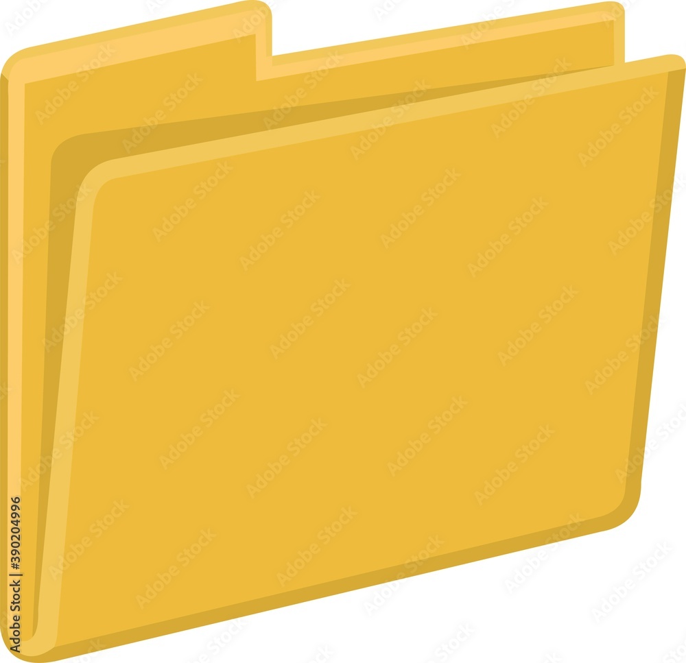 Vector emoticon illustration of a file folder Stock Vector Adobe Stock