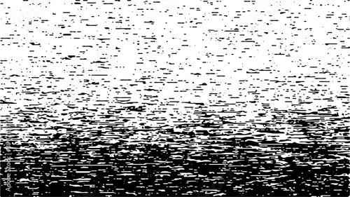 Glitch background. Abstract noise effect. Vector black texture on white background. Computer Virus. © ihor