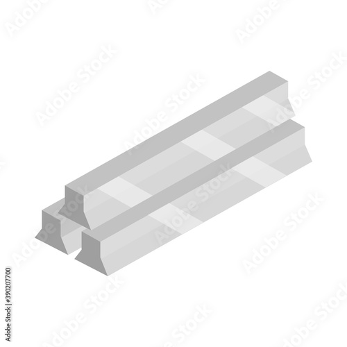construction iron bars equipment isometric