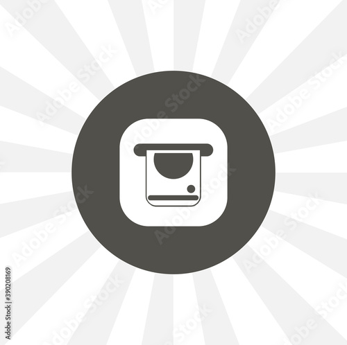 atm isolated solid vector icon