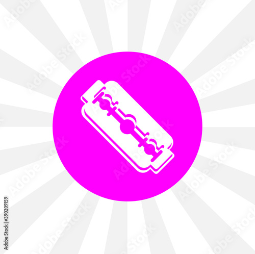 Blade razor isolated simple solid vector icon