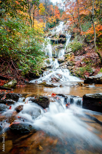 A very long exposure of Catawba Falls in North Carolina in the fall shows off our gorgeous natural resources