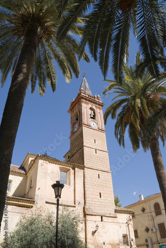 tower of the Iglesia del Reposo in Campillos, Malaga. Spain photo