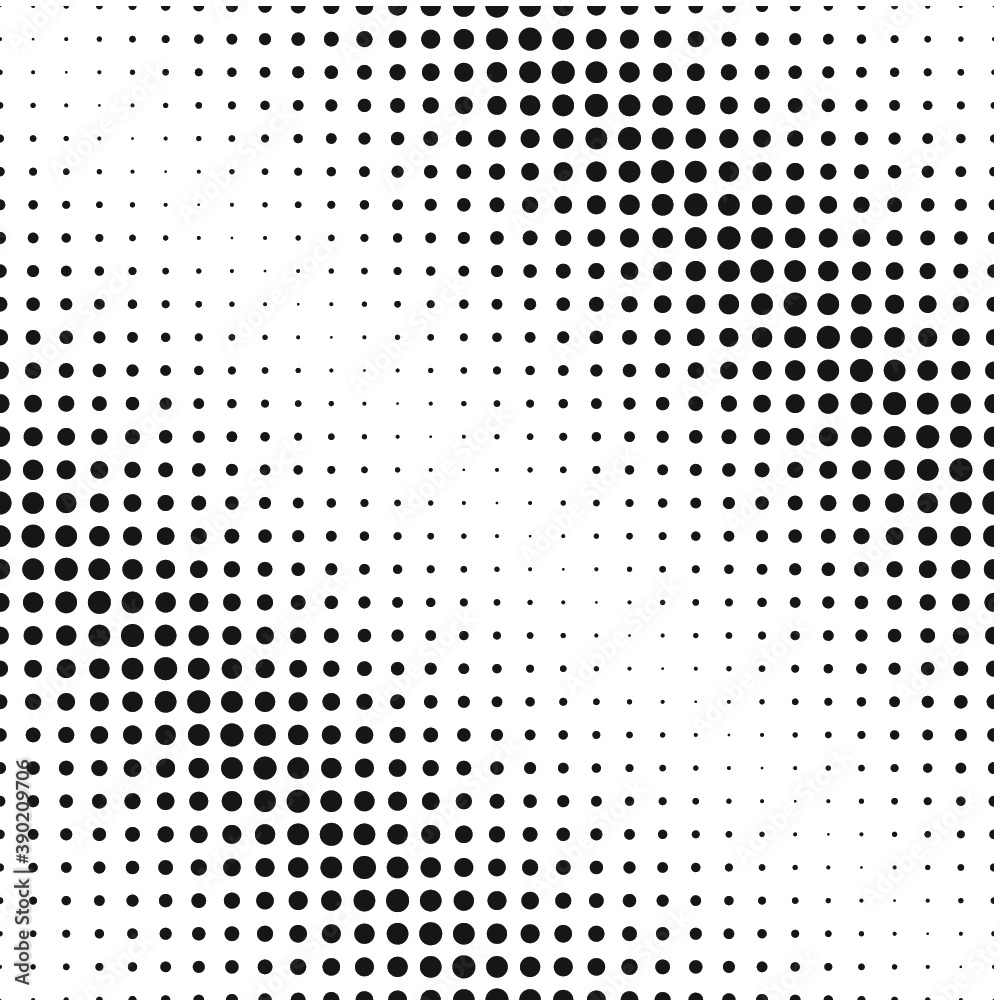 Circle Abstract Pattern.dotted Seamless texture.Halftone vector background.Polka Dots 