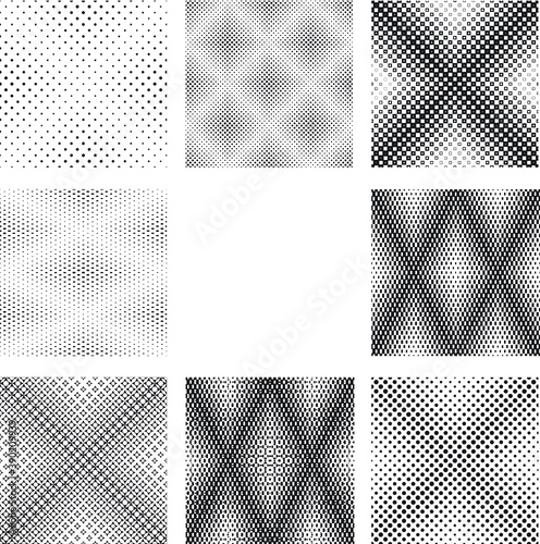 Circle Abstract Pattern.dotted Seamless texture.Halftone vector background.Polka Dots  © miloje