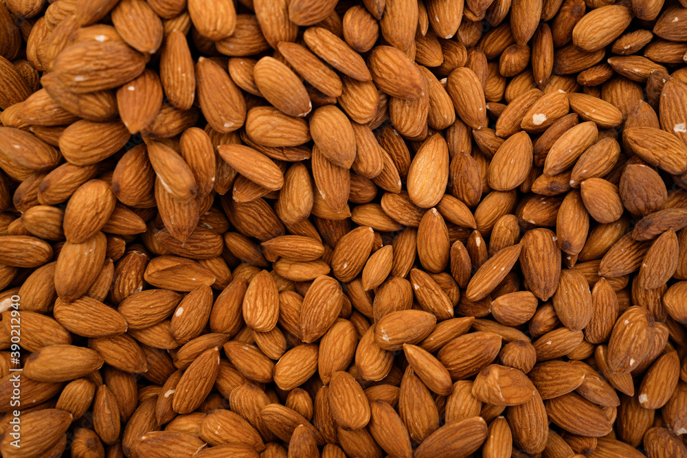Almonds as an abstract background texture Almonds as an abstract background texture