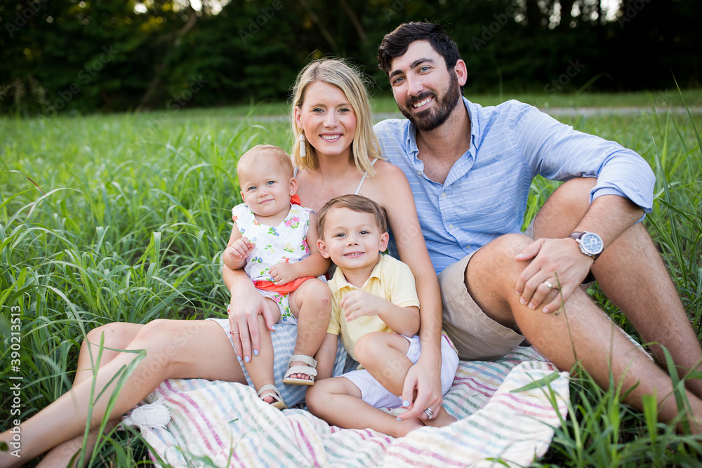 Family In A Field Family In A Field