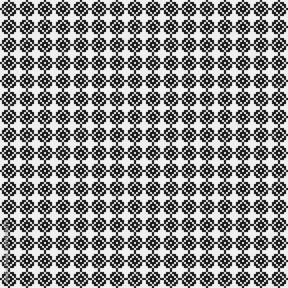 Abstract Cross Pattern Dots Logo generative computational art illustration