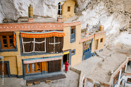 Courtyard of a Buddhist monastery