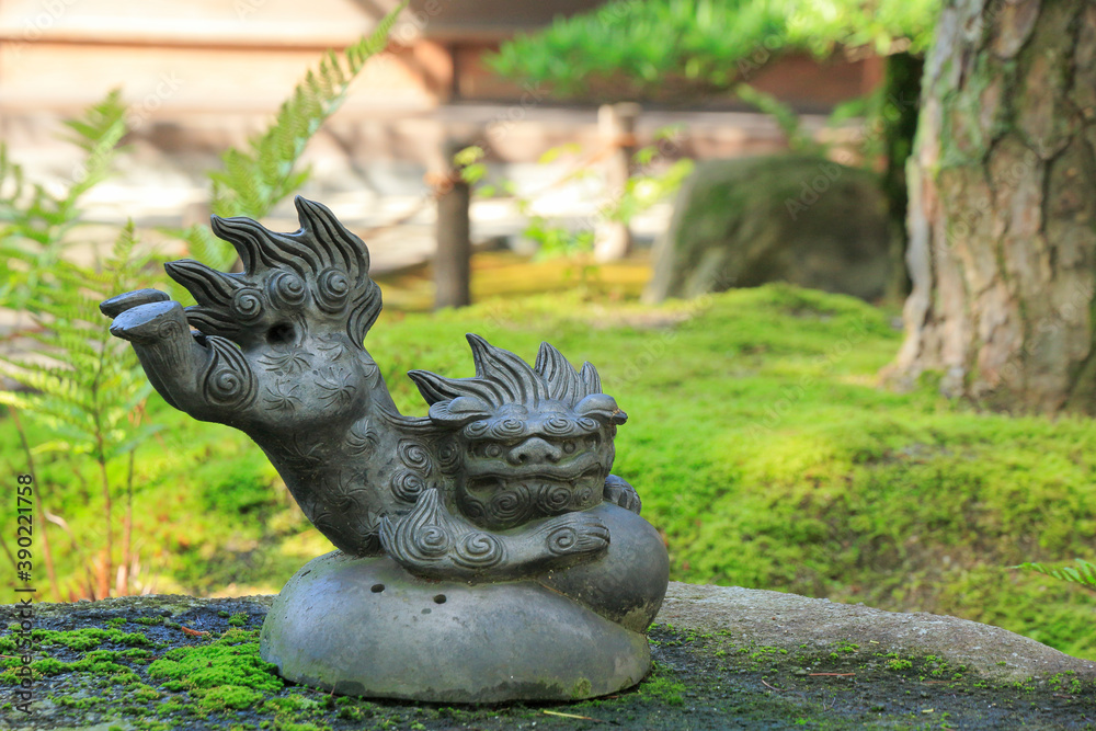 Obraz premium 承天寺 庭の置物