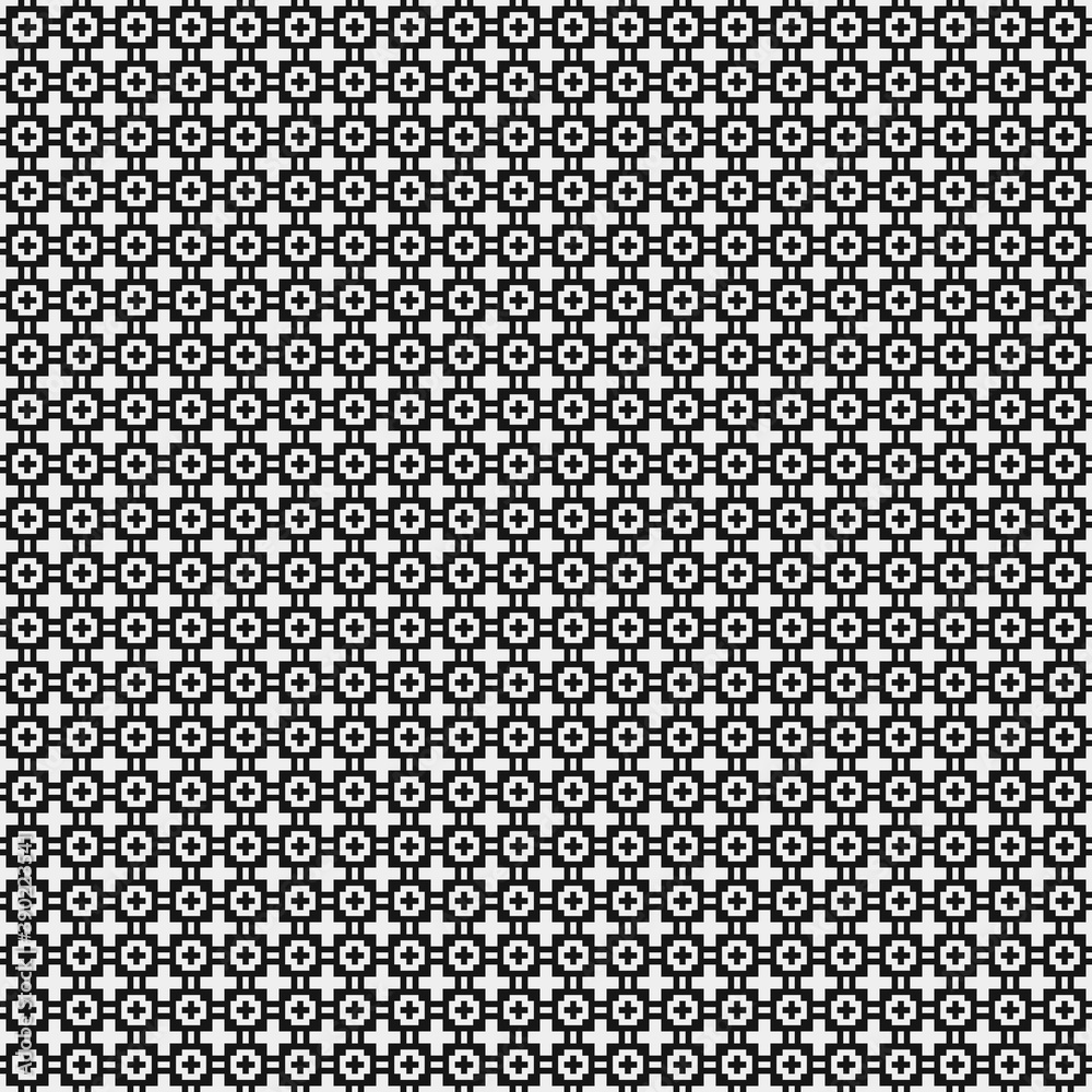 Abstract Cross Pattern Dots Logo generative computational art illustration