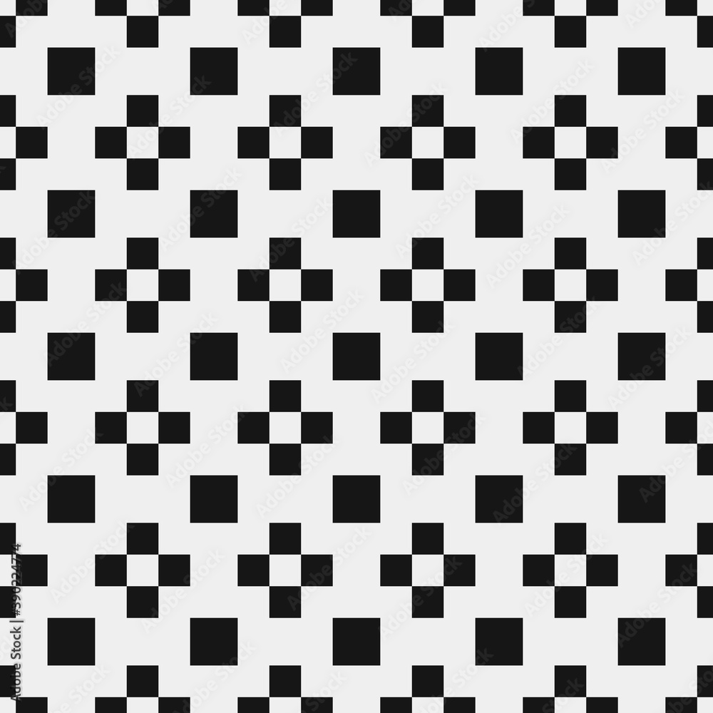 Fototapeta premium Abstract Cross Pattern Dots Logo generative computational art illustration