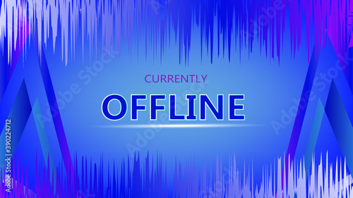 Twitch offline background. vector illustration