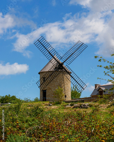 old windmill in the countryside