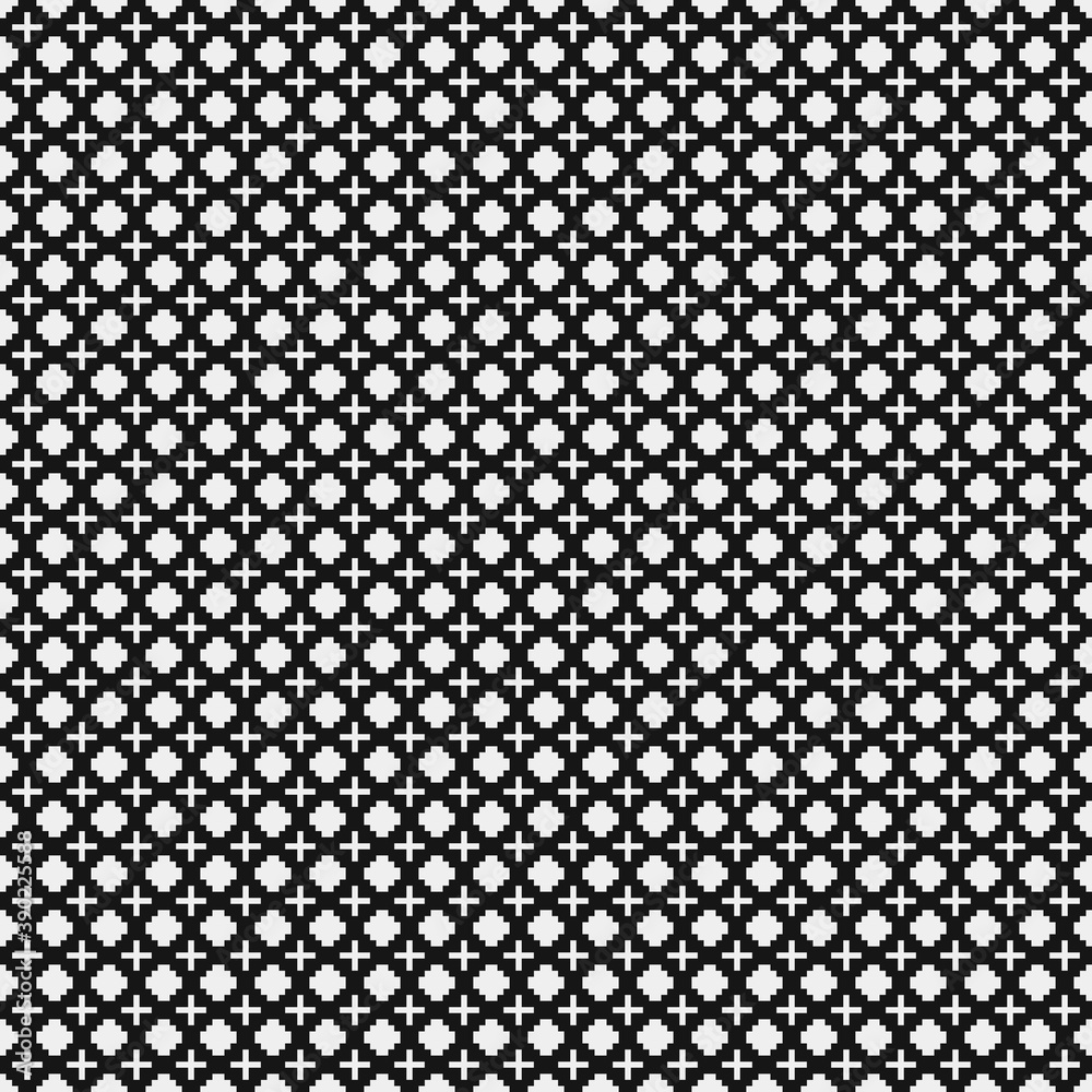 Abstract Cross Pattern Dots Logo generative computational art illustration