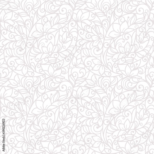 seamless floral grey abstract background