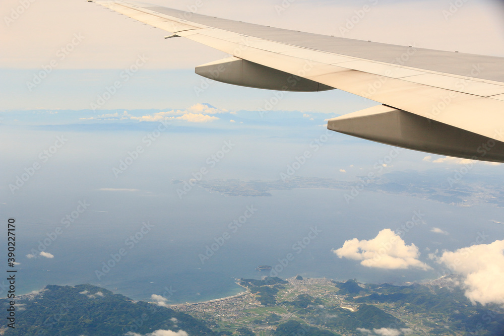 富士山 浦賀水道と相模湾 富士山 浦賀水道と相模湾