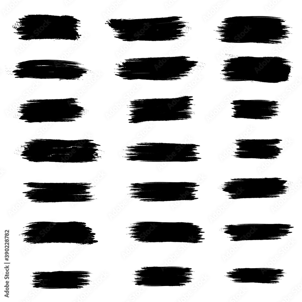 Big collection of black paint, ink brush strokes, brushes, lines, grungy. Big collection of black paint, ink brush strokes, brushes, lines, grungy.