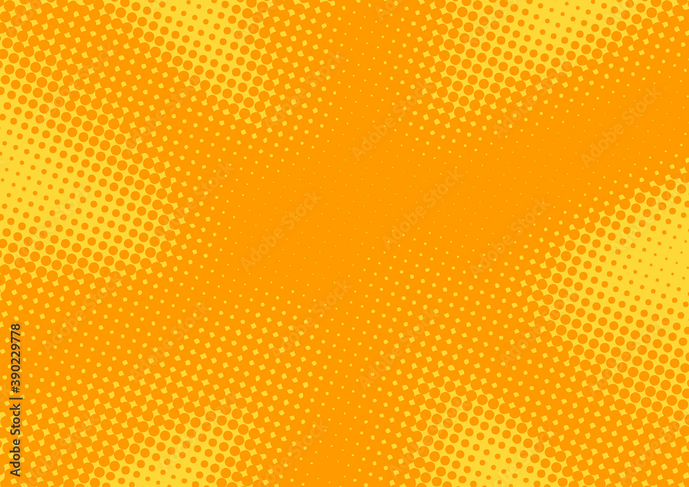Orange pop art background in retro comic style with halftone effect, vector illustration Orange pop art background in retro comic style with halftone effect, vector illustration