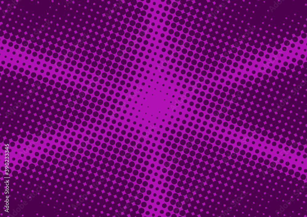 Violet abstract pop art comic style background with dotted rays effect, vector illustration Violet abstract pop art comic style background with dotted rays effect, vector illustration