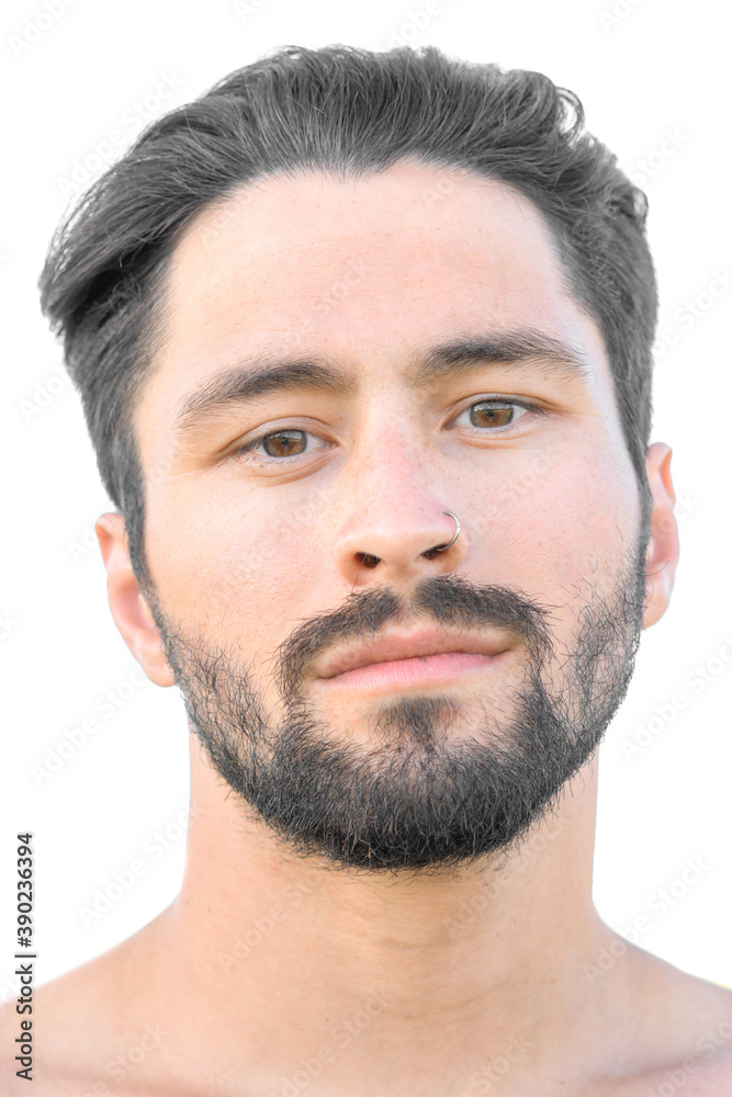 Obraz premium A portrait on white background