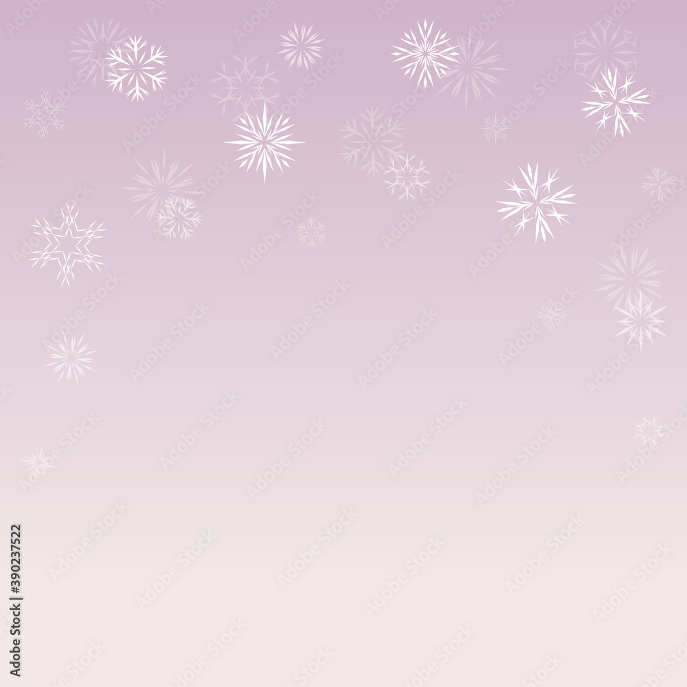 Winter background different snowflakes. Festive wellpaper for a Christmas and New Year festive decor. Vector illustration Winter background different snowflakes. Festive wellpaper for a Christmas and New Year festive decor. Vector illustration