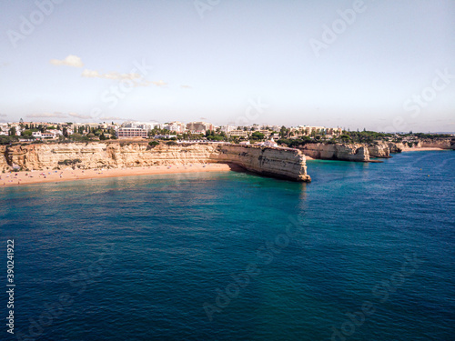 Wallpaper Mural Aerial view of a white Temple on a cliff ocean coast in Poches Portugal Torontodigital.ca