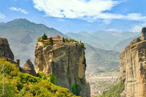 Holy Trinity Monastery on a sunny day. Edited with Luminar