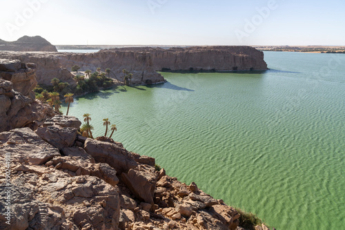Lakes of Sahara desert and Ounianga Serir oasis, Chad photo