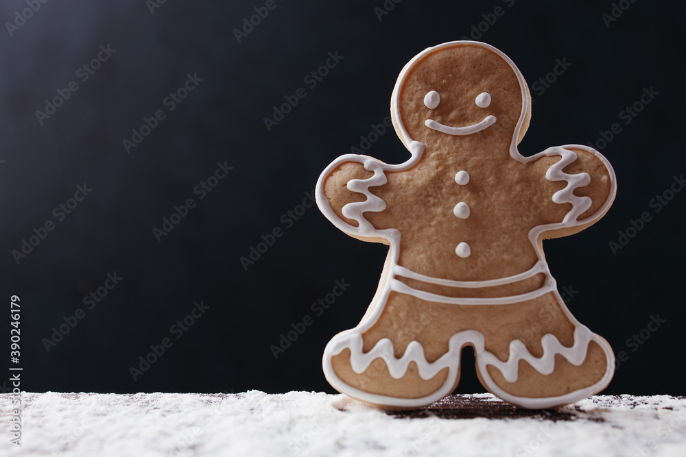 Christmas traditional sweets, gingerbread man