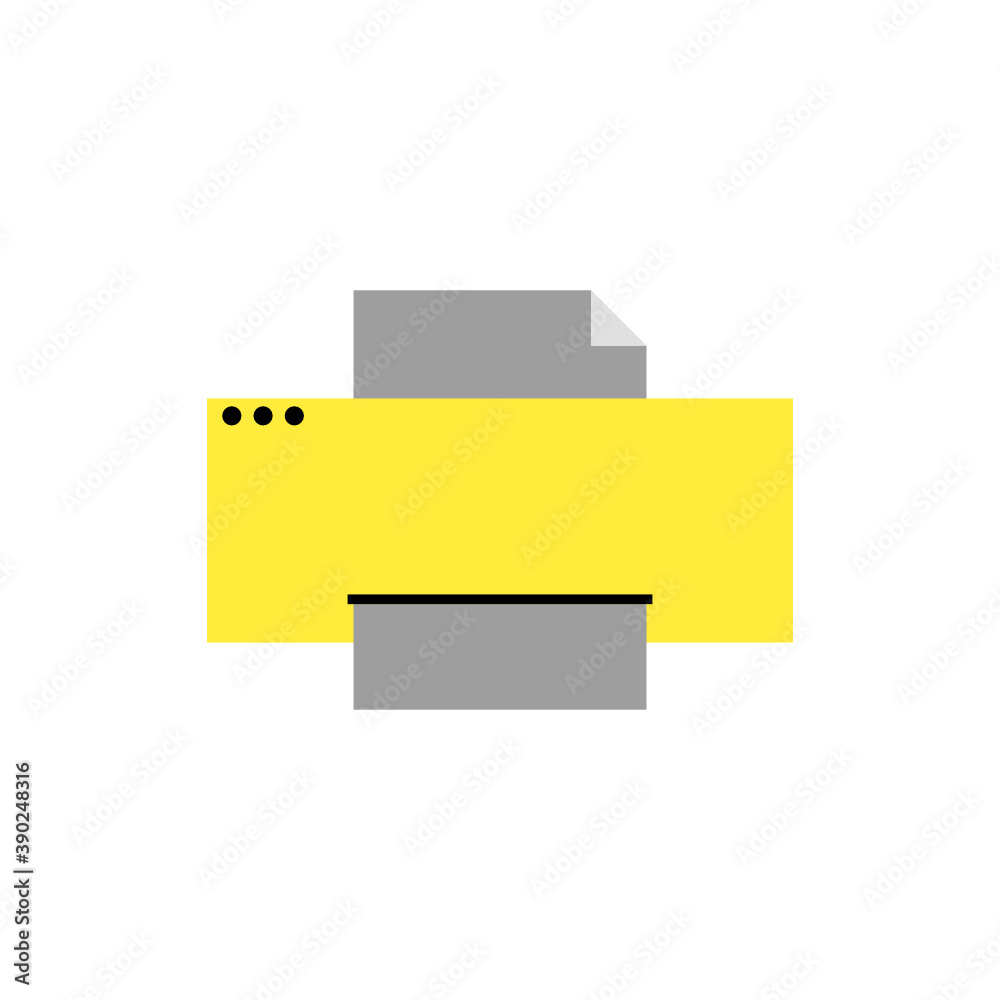 printer flat icon illustration printer flat icon illustration