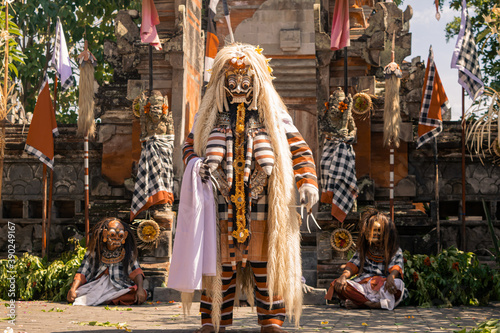 Obraz na płótnie Scene from theatre Performance in Bali, Ubud, Indonesia 2018 w salonie