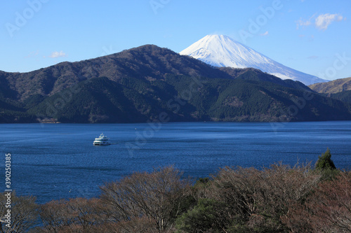 富士山と遊覧船