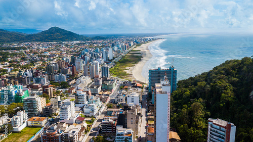 Matinhos - PR. Aerial view of Praia Brava, in Caiobá and city of Matinhos, Paraná, Brazil
