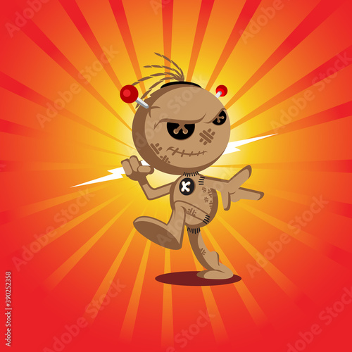 Voodoo Doll version 2 vector illustration