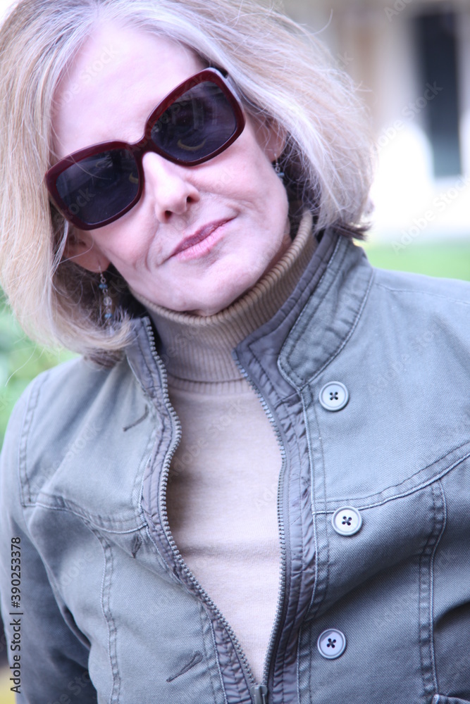 Mature female blond beauty . Mature female blond beauty .