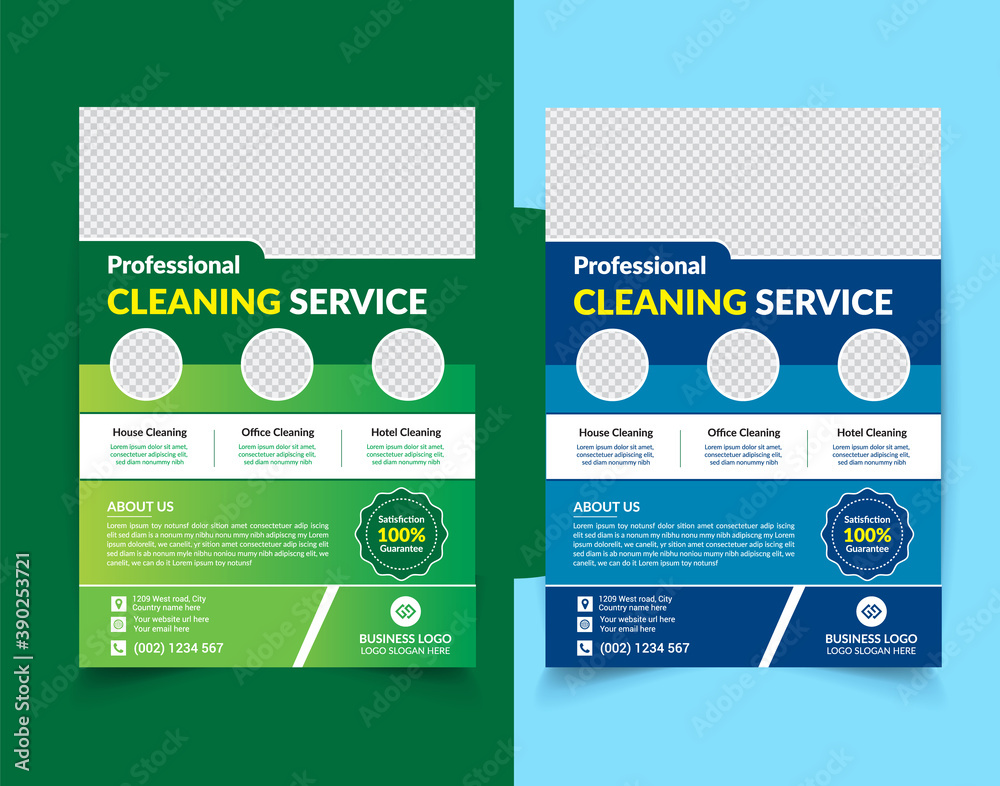 Cleaning service flyer design, Flyer poster design for cleaning service ...