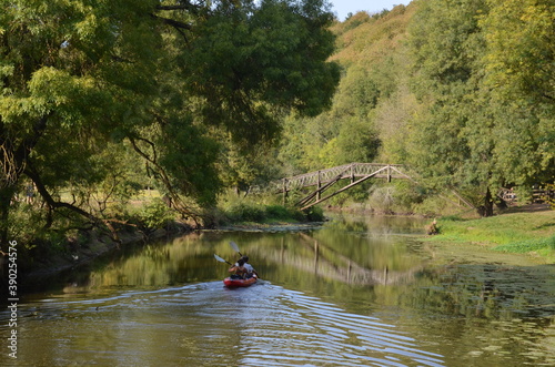 Kayak, le Hâvre River, Oudon, Loire-Atlantique, France