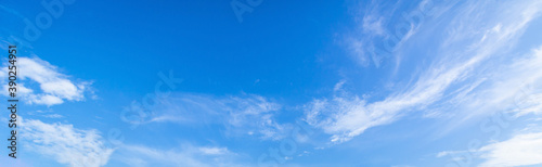 International day of clean air for blue skies concept: Abstract white cloud and blue sky in sunny day texture background © Choat