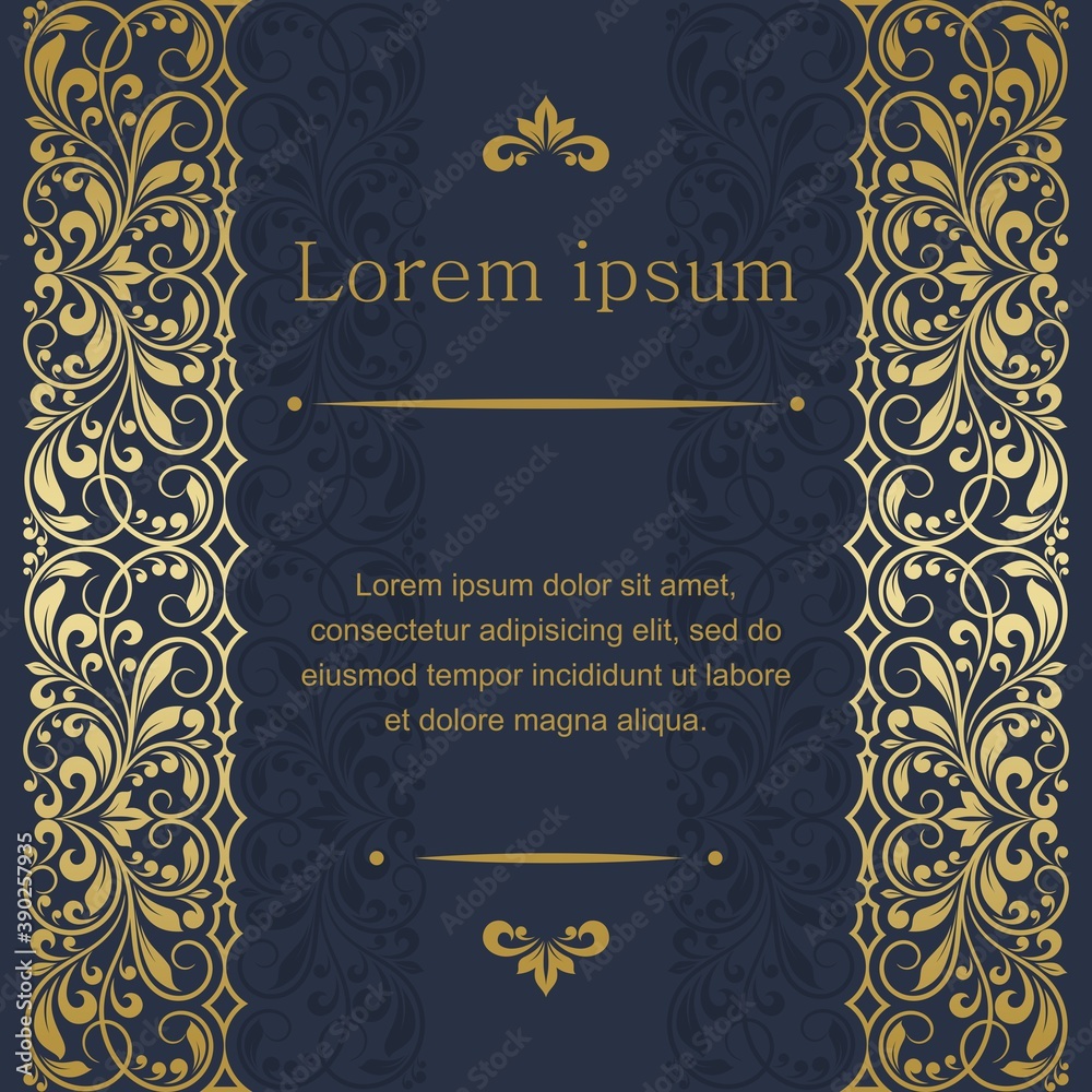 Floral pattern for invitation or greeting card Floral pattern for invitation or greeting card