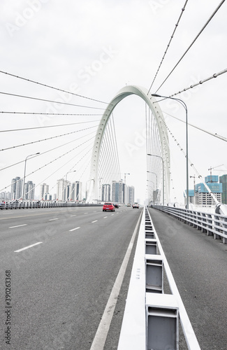 Fototapeta Naklejka Na Ścianę i Meble -  Deck of Baisha Bridge in Liuzhou