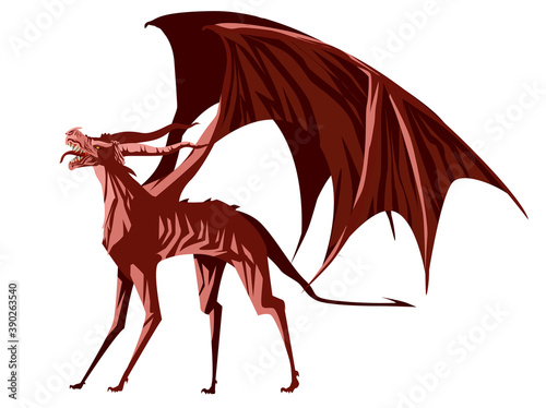 hell hound winged devil monster
