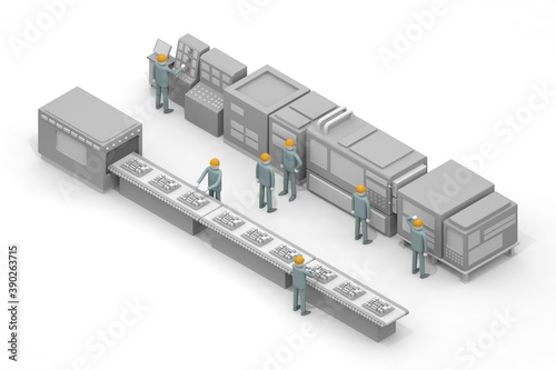Work in the manufacturing industry. Remember the job. The person who operates the machine. Assembly line work in the factory.