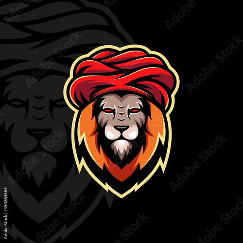 Fototapeta Naklejka Na Ścianę i Meble -  lion head mascot