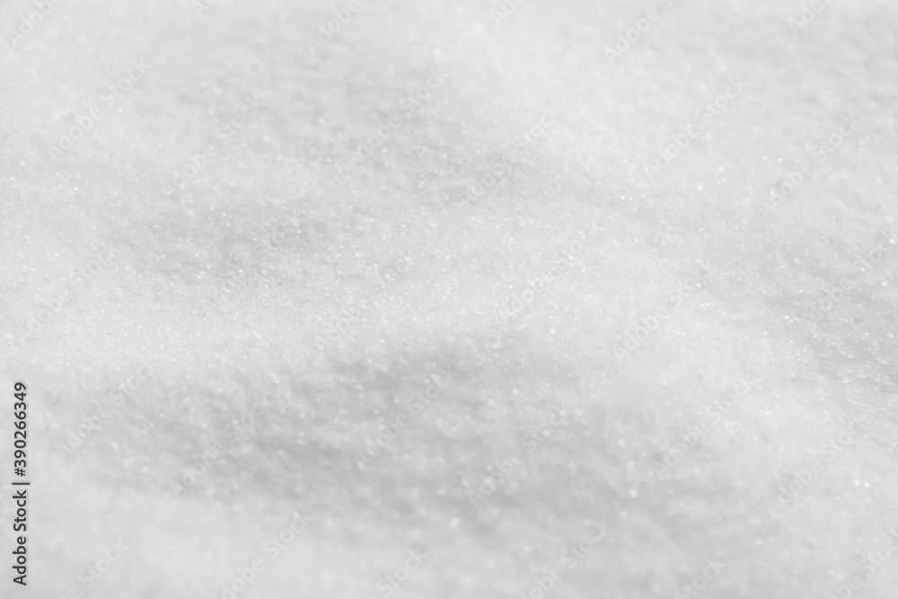 Obraz premium Natural white salt as background, closeup view