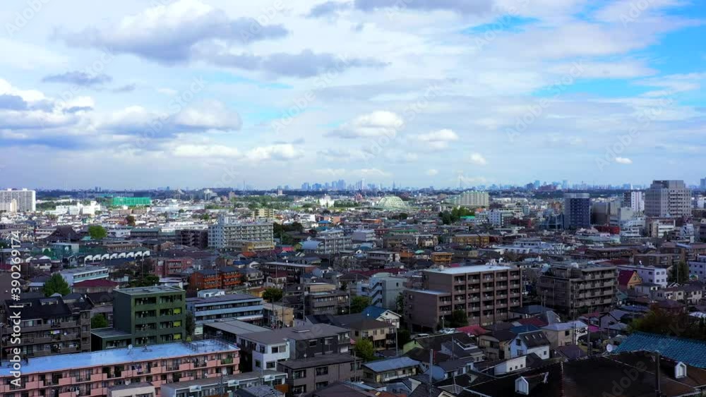 青空と東京の風景