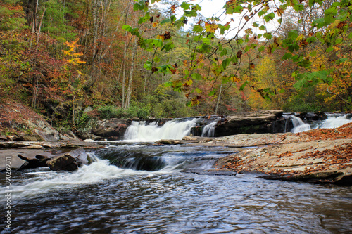 Small Waterfall Within Tellico  TN Cherokee National Forest