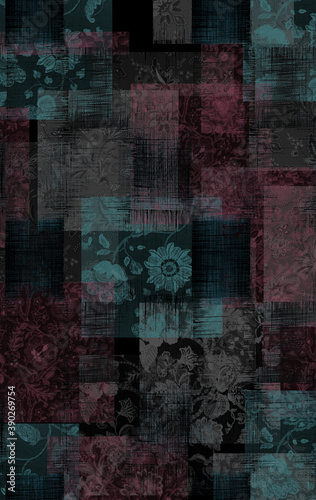 abstract vintage gloral pattern © TT3 Design