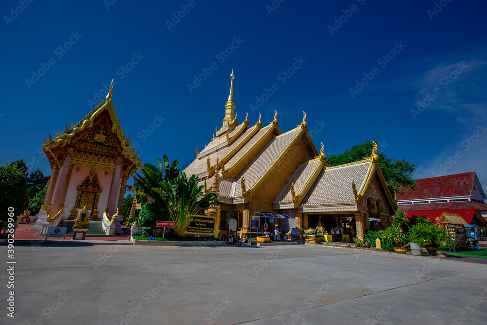 background of important religious sites in Ubon Ratchathani province of ...