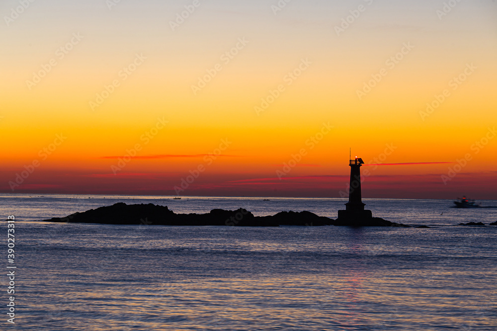 Fototapeta premium sunset in the sea